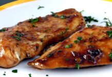 Receta de Pollo con Miel y Mostaza para una dieta saludable Chicken with Honey and Mustard Recipe for a healthy diet