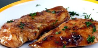 Receta de Pollo con Miel y Mostaza para una dieta saludable Chicken with Honey and Mustard Recipe for a healthy diet