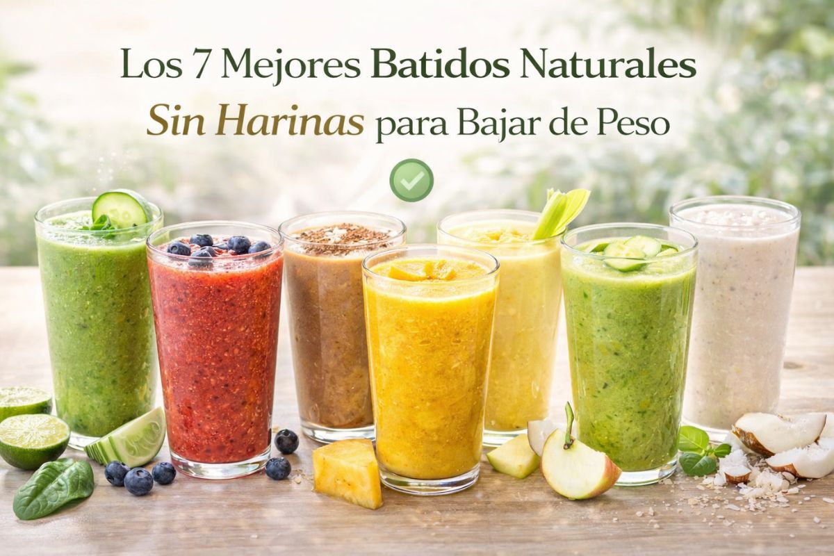 Los 7 Mejores Batidos Naturales Sin Harinas para Bajar de Peso Los 7 Mejores Batidos Naturales Sin Harinas para Bajar de Peso The 7 Best Natural Flourless Smoothies for Weight Loss